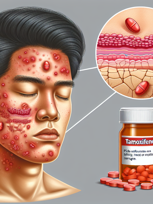 Acne and skin issues caused by tamoxifene