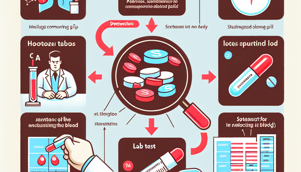 Detection methods for stanozololo compresse in blood
