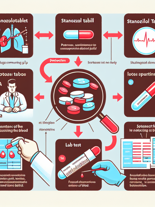 Detection methods for stanozololo compresse in blood