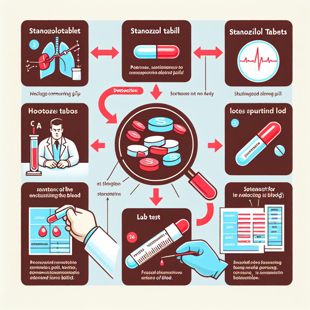 Detection methods for stanozololo compresse in blood