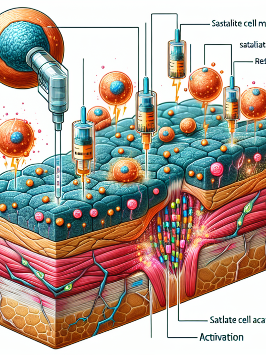 Satellite cell activation by methandienone injection